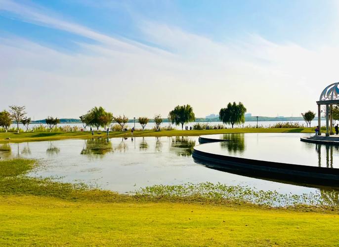 金坛钱资湖环湖绿道骑行场景