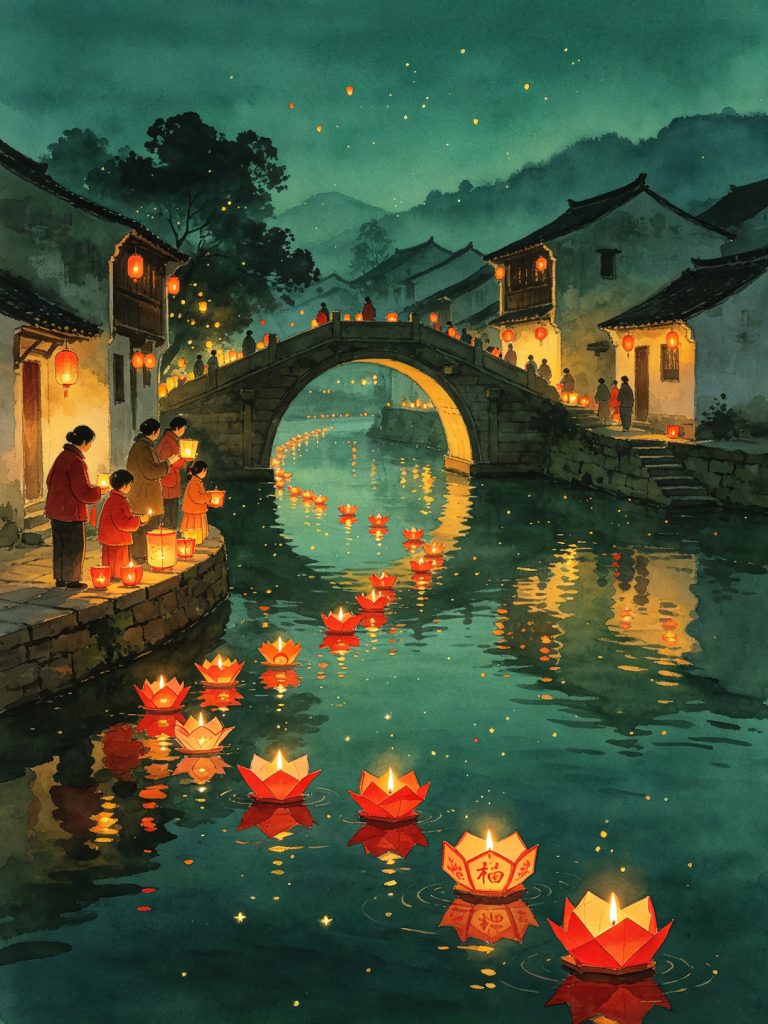 柚山放灯节
